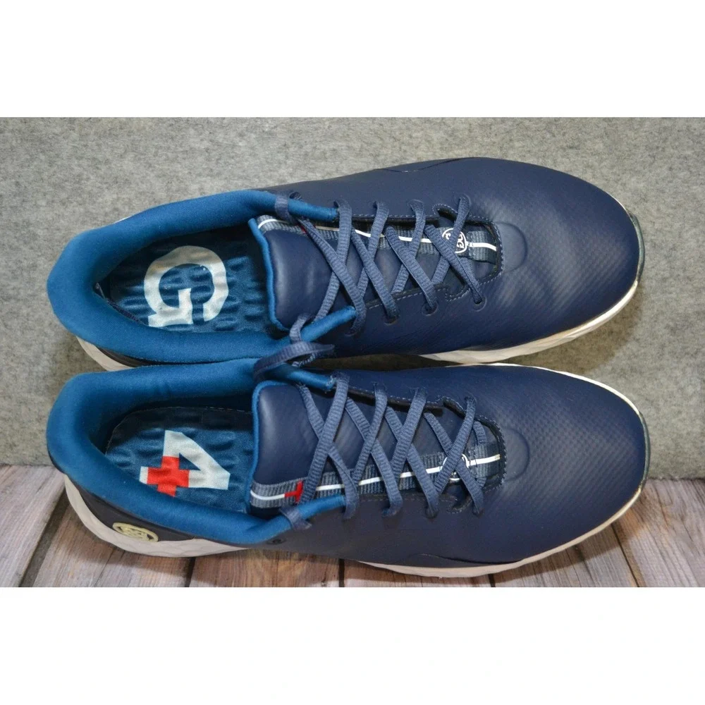 G/FORE MG4+ Golf‎ Shoes Mens Size 9 Blue Navy Spikeless Sneakers G4MF20EF26